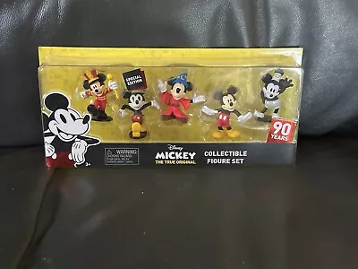 Disney Mickey Mouse The True Original 90 Years Collectible Figure Set NIB • $25