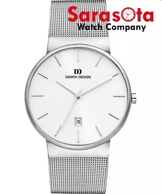 Danish Design IQ62Q971 White Dial Stainless Steel Quartz Classic Men's Watch • $85