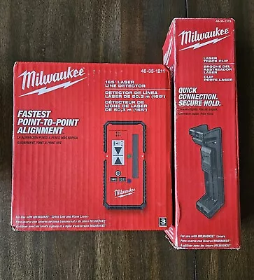 Milwaukee 48-35-1211 165  Laser Line Detector/ Laser Track Clip 48-35-1313 • £149.44