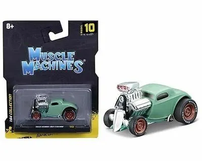 Maisto Muscle Machines 1933 Ford Coupe Green 1:64 Scale • $1.99