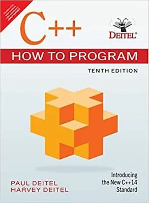 4-6 DAYS DELIVERY - C++ How To Program By Deitel 10TH INTERNATIONAL EDITION. • $37.51