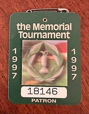 1997 Memorial Tournament Muirfield Village Golf Club Badge Vijay Singh Wins • $9.99
