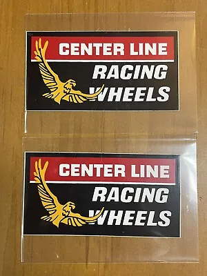 $7.99 • Buy Center Line Racing Wheels Decal Sticker Small Original 70's Vintage Set Of 2