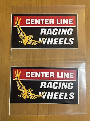 $7.99 • Buy Center Line Racing Wheels Decal Sticker Small Original 70's Vintage Set Of 2