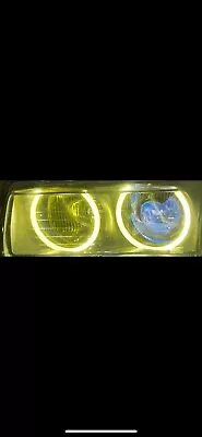 BMW E36 318-328M32/4-D Euro Projector Headlight Set - Yellow-Lens/Halos90-99 • $1389.58