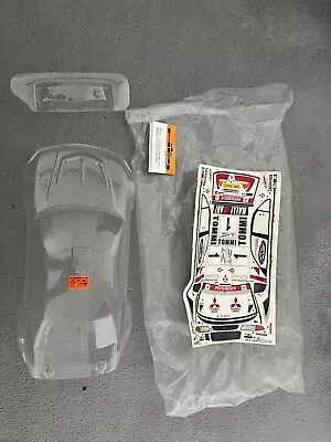 Hpi Body Shell Rare 7448 1/0 Mitsubishi Evo 6 Unpainted • £22