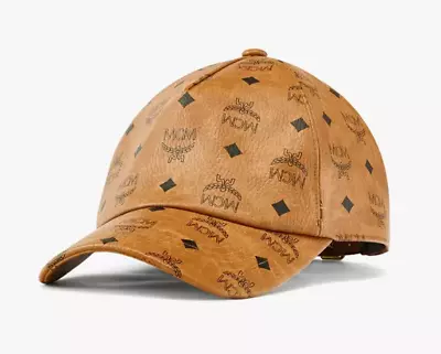 MCM Classic Adjustable Cap In Visetos MECBAMM01 Cognac - BRAND NEW WITH TAG • $300