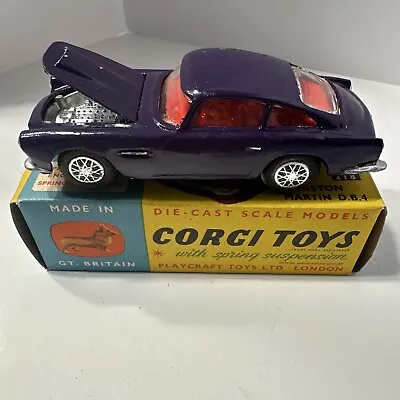 Vintage Corgi Toys 218 Aston Martin Db4 W/ Box • $14.99