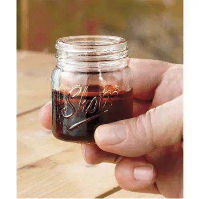 1 Pc Shot Glass Mini Mason 3 Oz Jar Mug Drinking Moonshine Whiskey Party Shooter • $9.49