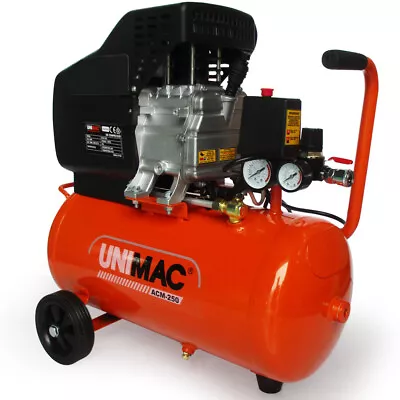 UNIMAC Air Compressor 24L 2HP Electric Portable Inflator Direct Tank Pump Oil • $307.90