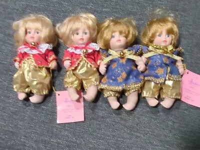 Lot Of 4 Beautiful Little Vintage Baby Effanbee Porcelain Dolls 6 Inches • $59