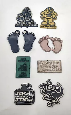 Vintage Feet & Exercise Themed Rubber Refrigerator Magnets Lot (As-Is) • $9.95