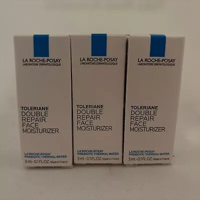 3 La Roche Posay Toleriane Double Repair Face Moisturizer 0.1 Oz/3mL Mini • $13.99