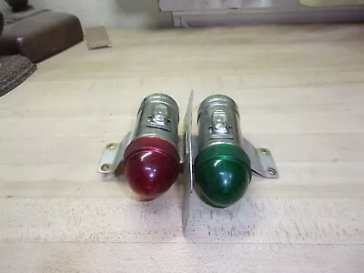 Vintage Boat Navigation Red/Green Bow Lights Flashlight D Size Battery FREE SHIP • $16.99