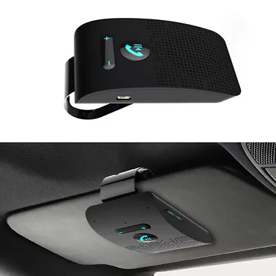 Sun Visor Wireless Bluetooth Handsfree Car Kit Speakerphone Speaker Phone Black • $19.15