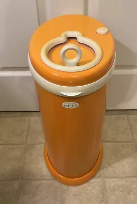 Ubbi Steel Odor Locking Diaper Pail #29516 Orange Nursery  Must-Have • $39.90