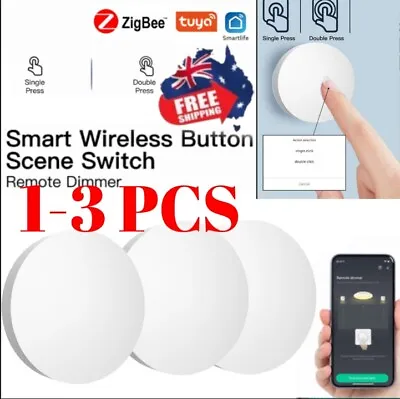 Tuya Zigbee Mini Wireless Button Scene Switch Multi-scene Linkage Smart Swith • $19.84