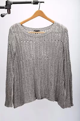 Theory - Gray 100% Silk Drapey Light Sweater M / Totokaelo La Garconne • $49