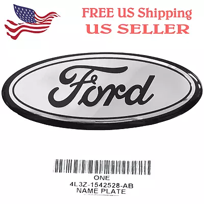 Ford Logo Emblem: Premium 9  Black On Mirror Crome Logo For Grille & Tailgate • $27.95