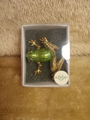 Vintage Lenox Jeweled Frog Brooch Handcrafted Frog Brooch • $19.99