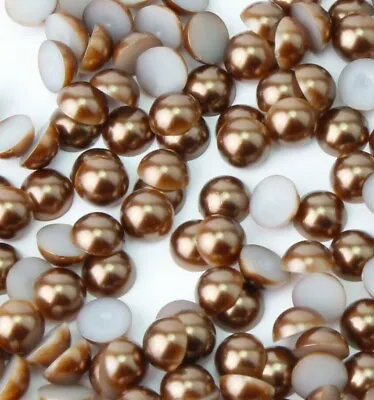 Pack Flatback Half Pearls 2-12mm In 20 Colours Craft Card Making Embellishment • £2.49