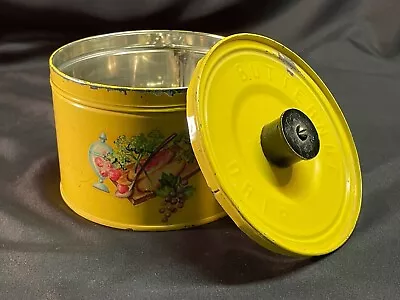 Vintage BUTTER-NUT DRIP Coffee Can Key Open Lid - Painted - Cute Rustic Kitchen • $7.89