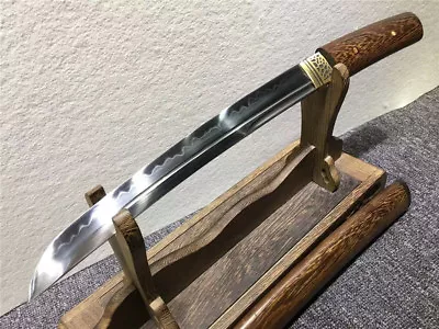 Unique Japanese Short Sword Wakizashi Katana Sharp Clay Tempered T10 Steel Blade • $125