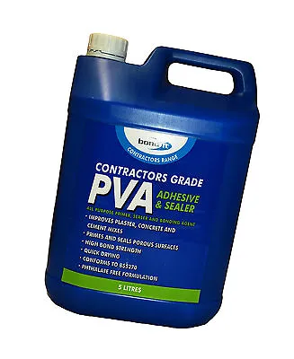 £14 • Buy Pva Contractors Grade Bond Adhesive & Sealer / P.v.a Glue / Primer 5l