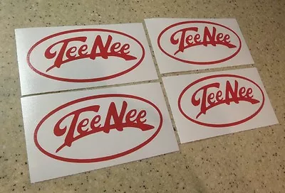 Tee Nee Vintage Boat Trailer Decals 4-pak Pick RED Free Ship + Fish Decal • $12