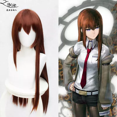 80cm Steins Gate Makise Kurisu Long Cosplay Party Wig  • $19.53