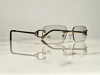 Bonano Venician Rimless Gold Eyeglasses Sunglasses Vintage Frames Cartier Versus • $130