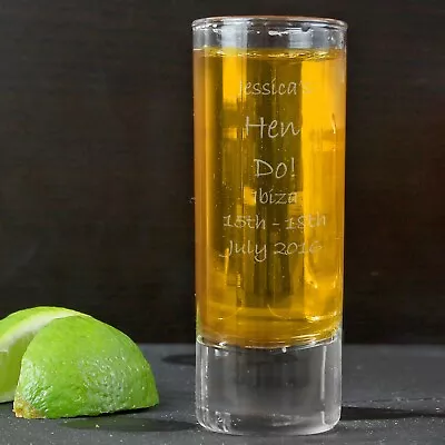 £8.99 • Buy Personalised Engraved Message Shot Glass Birthday 18th 21st 30th 40th 50th Gift