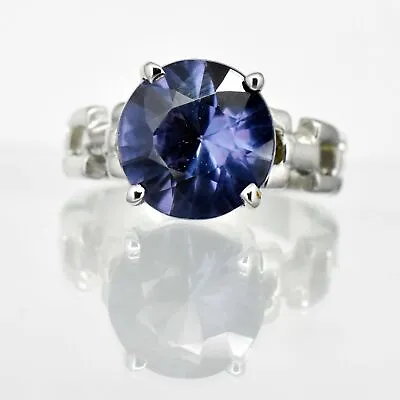 7 Ct Natural Alexandrite Round Brilliant Cut 925 Sterling Silver Ring For Unisex • $69.69