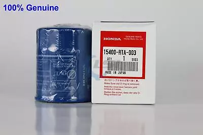 Honda Genuine Oil Filter 15400-RTA-003 X1 Aus Ref: Z547 • $22