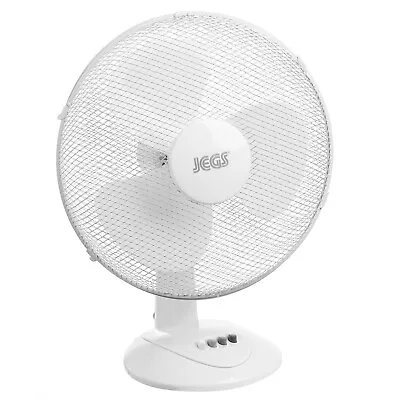 £20.95 • Buy Jegs 16 Inch 45W Air Cooling Oscillating Table Desk Fan Home Office 2 Speed Tilt