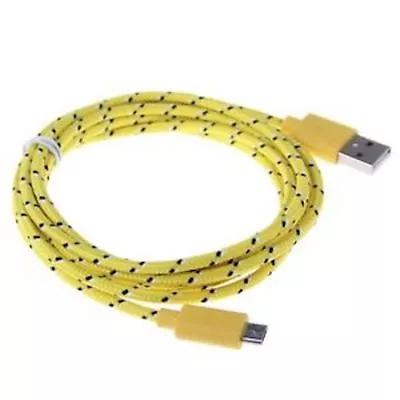 3ft Braided Micro USB Power Cord Charger Cable For Samsung Galaxy S4 S6+ S7 HTC • $5.99