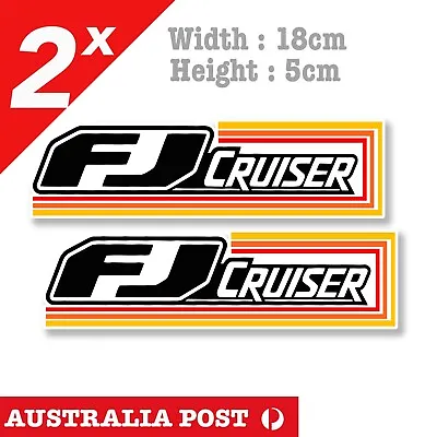 Toyota FJ Cruiser Vintage TRD Logo Banner 4WD 4X4 Off Road Sticker • $7.60