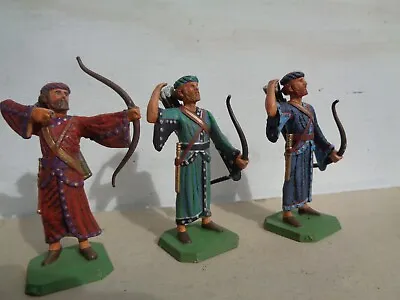 Rose Miniatures Persian Immortals Archer Lot Of 3 Well Painted 54mm Lead • $34.99