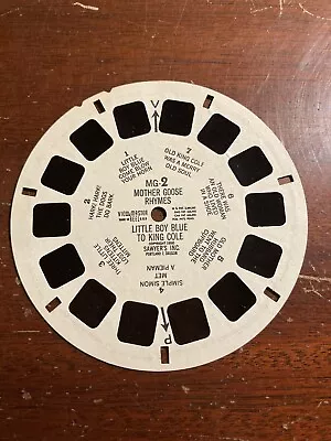 Mother Goose Rhymes Little Boy Blue To King Cole Sawyer's View-Master Reel MG-2 • $6.89