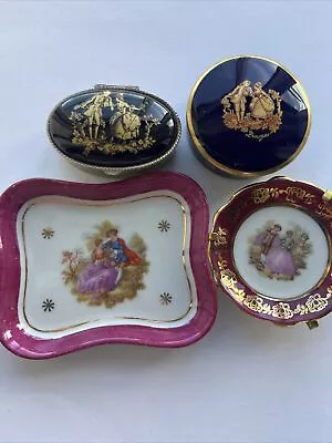 Limoges Trinkets Plates Pill Box • £0.99