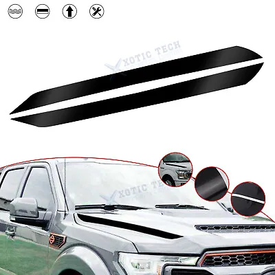 Black Hood Spears Side Outer Decal Stripe Stickers For Ford F150 F-150 2015-2019 • $13.41