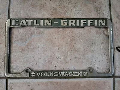 Vintage VW Jacksonville Florida Catlin Griffin Volkswagen License Plate Frame  • $200