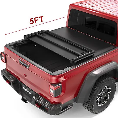 $168.99 • Buy OEDRO 5FT Soft Tri-Fold Tonneau Cover For 2020-2023 Jeep Gladiator JT Truck Bed
