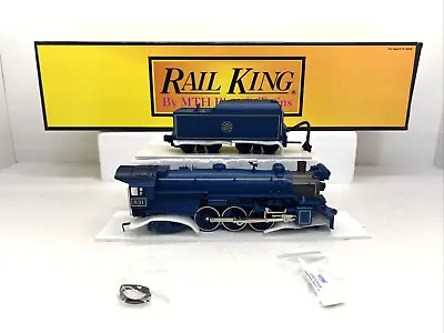 MTH RailKing 30-1172-0 Jersey Central Blue Comet 4-6-2 Steam LocoSound O New 831 • $429.99