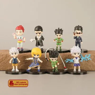 Anime HUNTER GON Killua Kurapika Hisoka 8Pcs Cute Figure Statue Toy Gift • $42.89