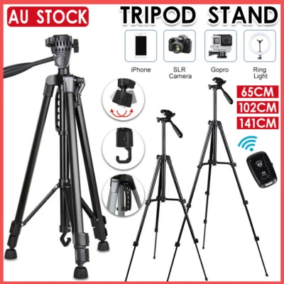 $20.99 • Buy Adjustable Camera Tripod Stand Phone Holder Mount For IPhone Samsung Travel AU
