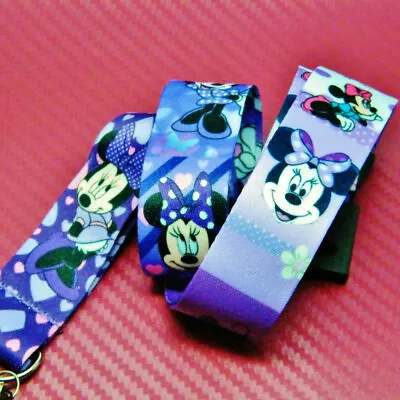 Disney Inspired Cartoon Minnie Mouse Lanyard Hard Card Holder & Safety Clip  • £3.99