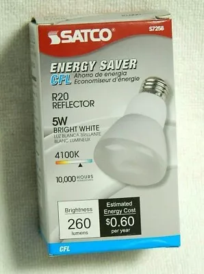 Satco 5 Watt; R20 Compact Fluorescent S7258 4100K Medium Base  • $7.65