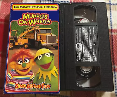 MUPPETS ON WHEELS: SING-ALONG FUN {Jim Henson's Preschool Collection} VHS TAPE • $8
