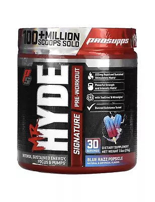 2x Mr. Hyde Signature Pre Workout Blue Razz Popsicle 7.6 Oz (216 G) Exp06/24 • $40.99